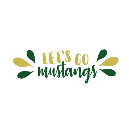 Let's go mustangs sticker